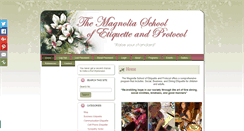 Desktop Screenshot of magnoliaetiquette.com